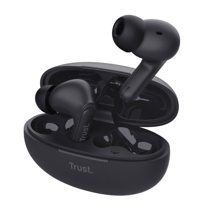 Trust Yavi Auriculares Bluetooth ENC con estuche de carga - Negros Trust Yavi Auriculares Bluetooth ENC con estuche de carga - Negros
